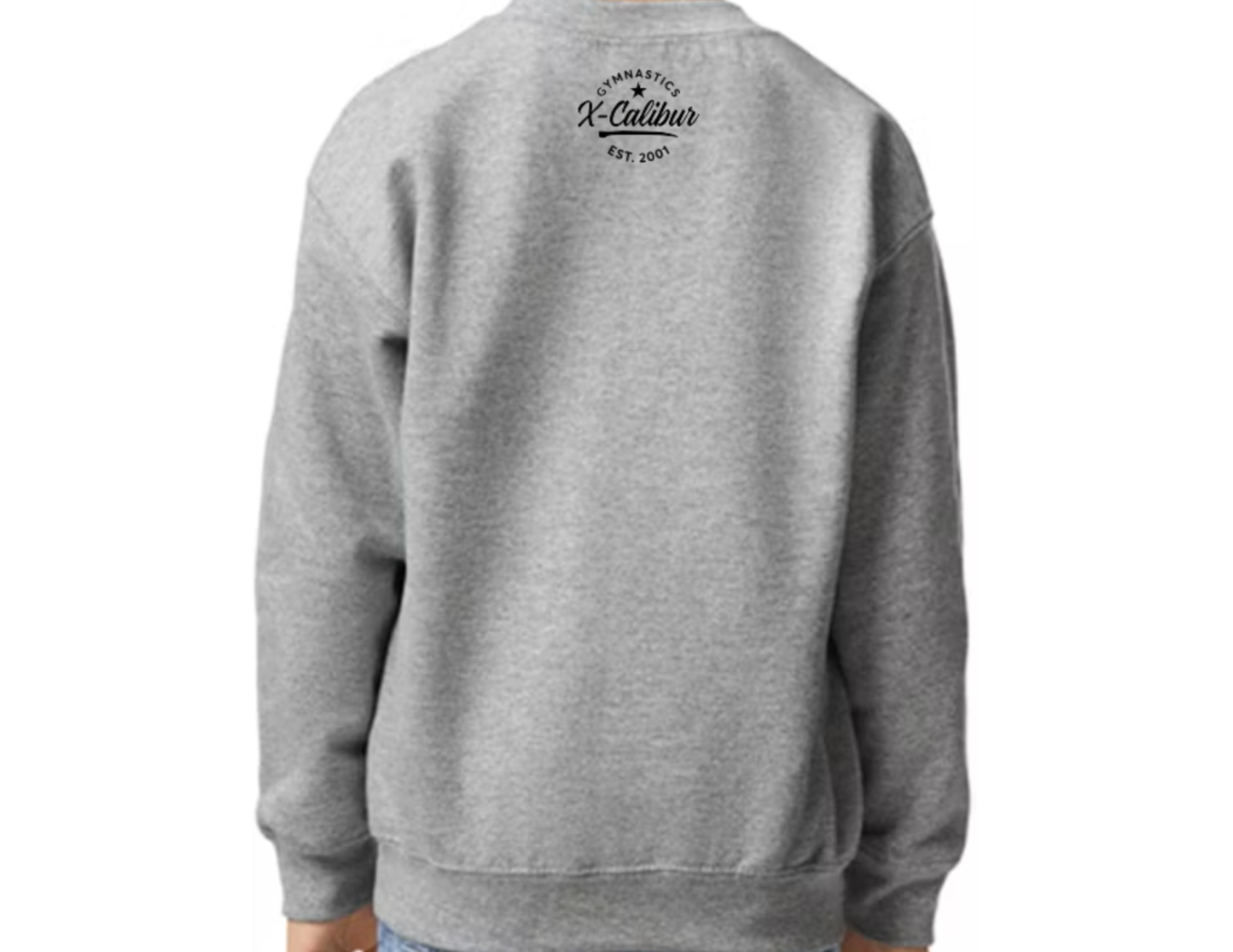 ADULT Sport Gray Gymnastics X-Calibur Sweatshirt Spiritwear 2025