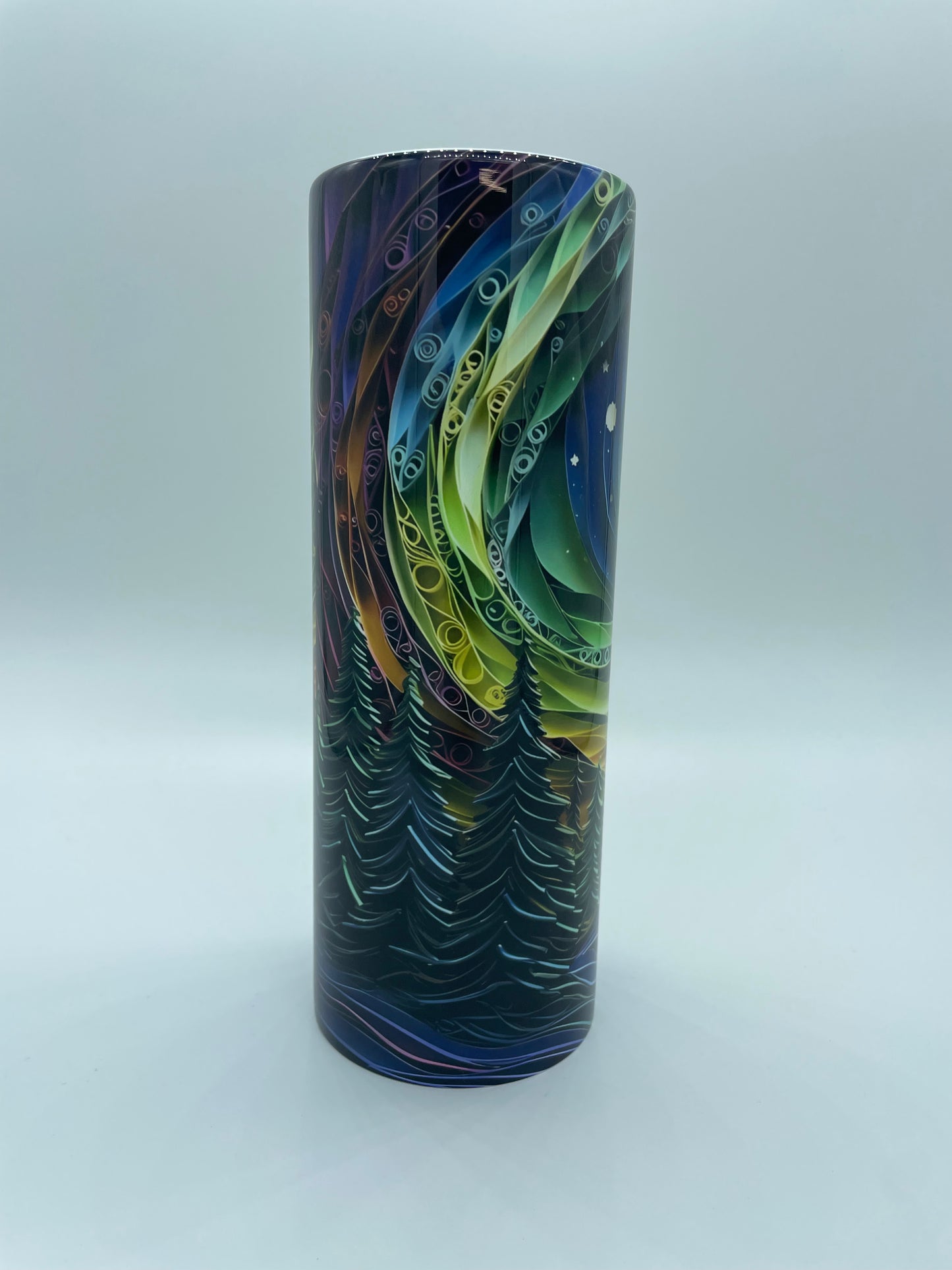 Quilled Night Sky 3D tumbler