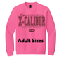 ADULT BRIGHT PINK Gymnastics X-Calibur 25 years strong Sweatshirt Spiritwear 2026