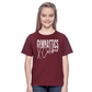 Youth Gymnastics X-Calibur Maroon T-shirt Spiritwear 2025