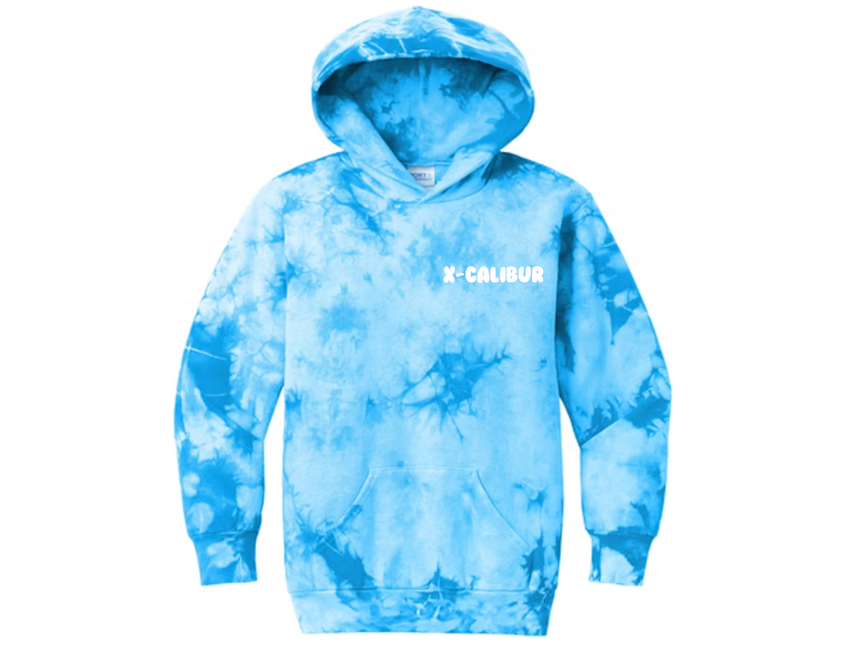 Adult Gymnastics X-Calibur BLUE Hoodie with PUFF image Spiritwear 2026