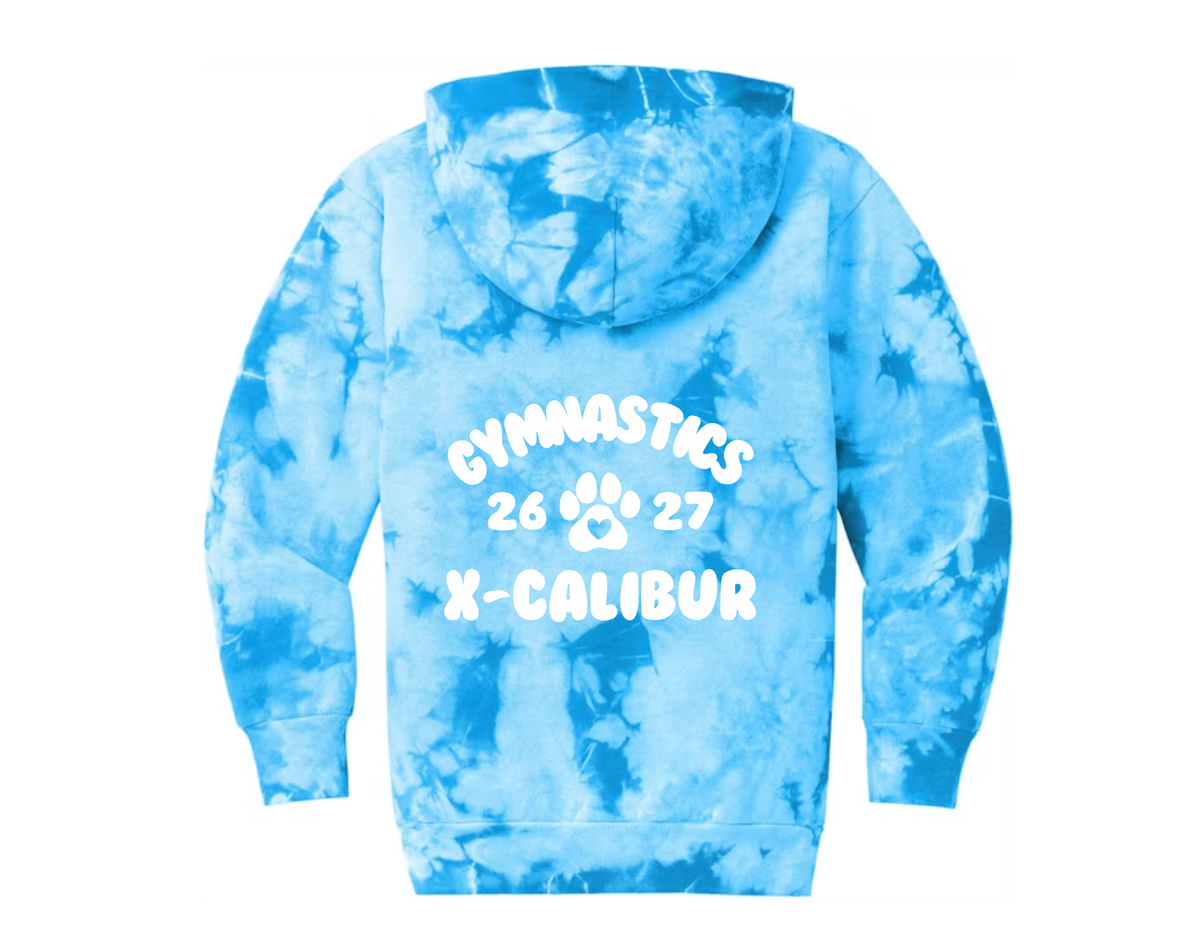 YOUTH Gymnastics X-Calibur BLUE Hoodie with PUFF image Spiritwear 2026