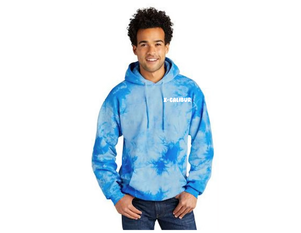 Adult Gymnastics X-Calibur BLUE Hoodie with PUFF image Spiritwear 2026