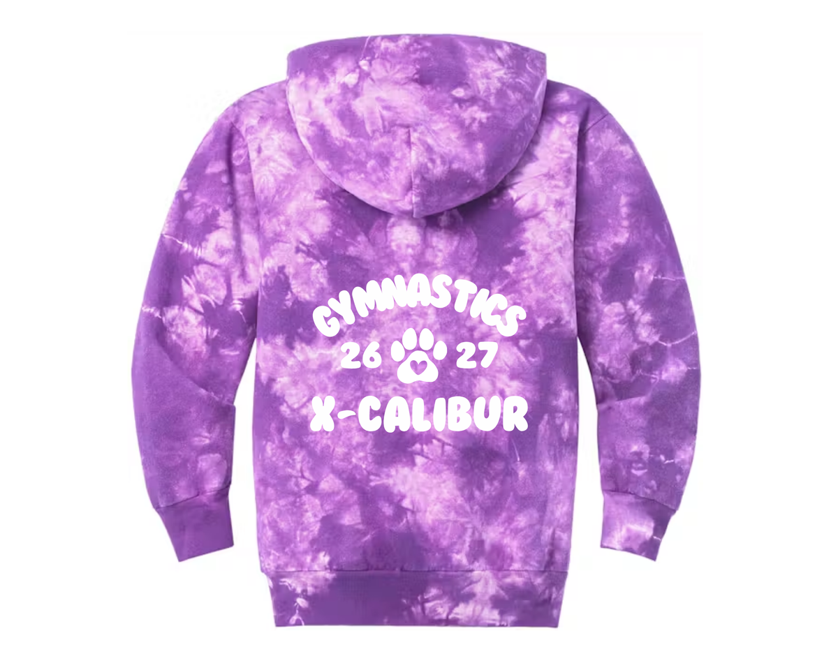 YOUTH Gymnastics X-Calibur PURPLE Hoodie with PUFF image Spiritwear 2026