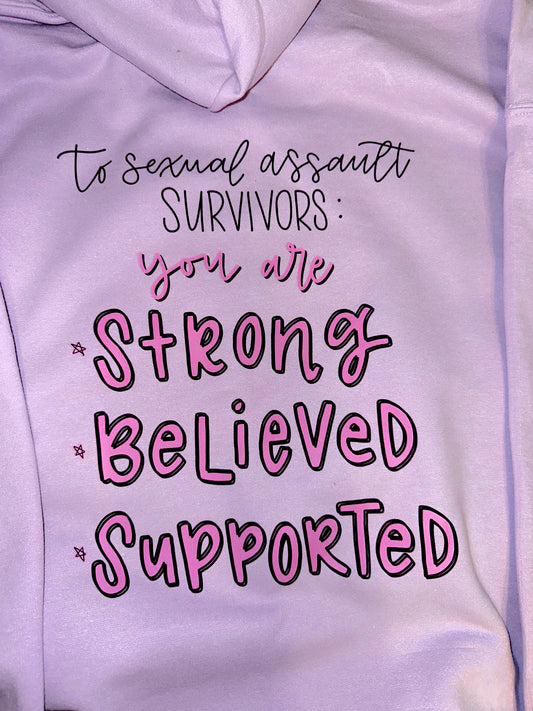 Affirmations for Sexual Assault Survivors Hoodie