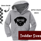 TODDLER Sport Gray GLITTER X-Calibur Dog Hoodie 2025